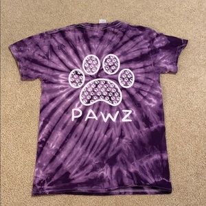 Purple Pawz tee shirt